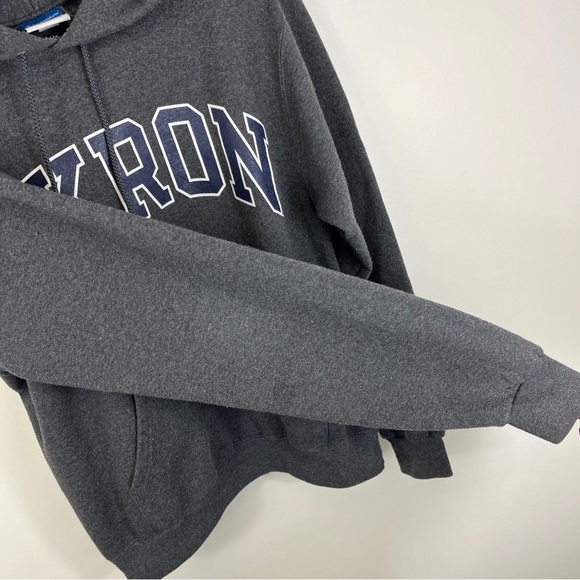 University Akron Zips Roo Gray Size Small Hoodie Sweatshirt Champion Brand - Picture 7 of 10